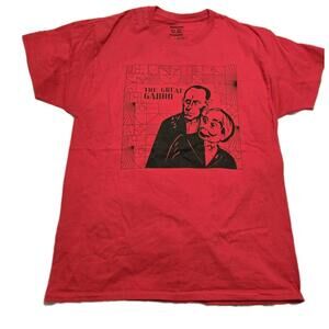 The Great Gabbo 1929 Film Ventriloquist Dummy Graphic T-Shirt Red Sz L Loot